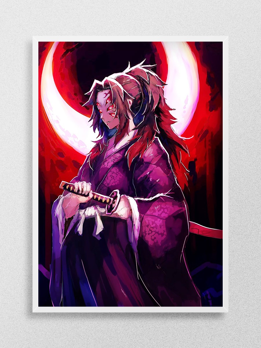 kokushibo demon slayer art Anime Poster Çerçevesiz Yüksek Kalite Anime Duvar Poster