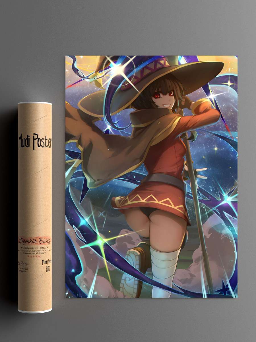 konosuba Anime Poster Çerçevesiz Yüksek Kalite Anime Duvar Poster