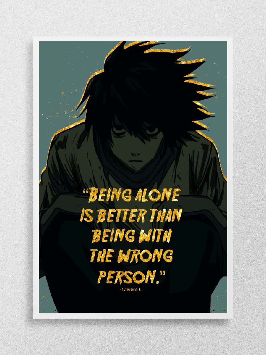 L QUOTE 8 Anime Poster Çerçevesiz Yüksek Kalite Anime Duvar Poster