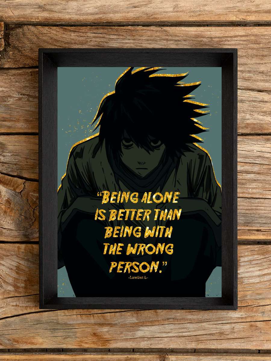 L QUOTE 8 Anime Poster Çerçevesiz Yüksek Kalite Anime Duvar Poster