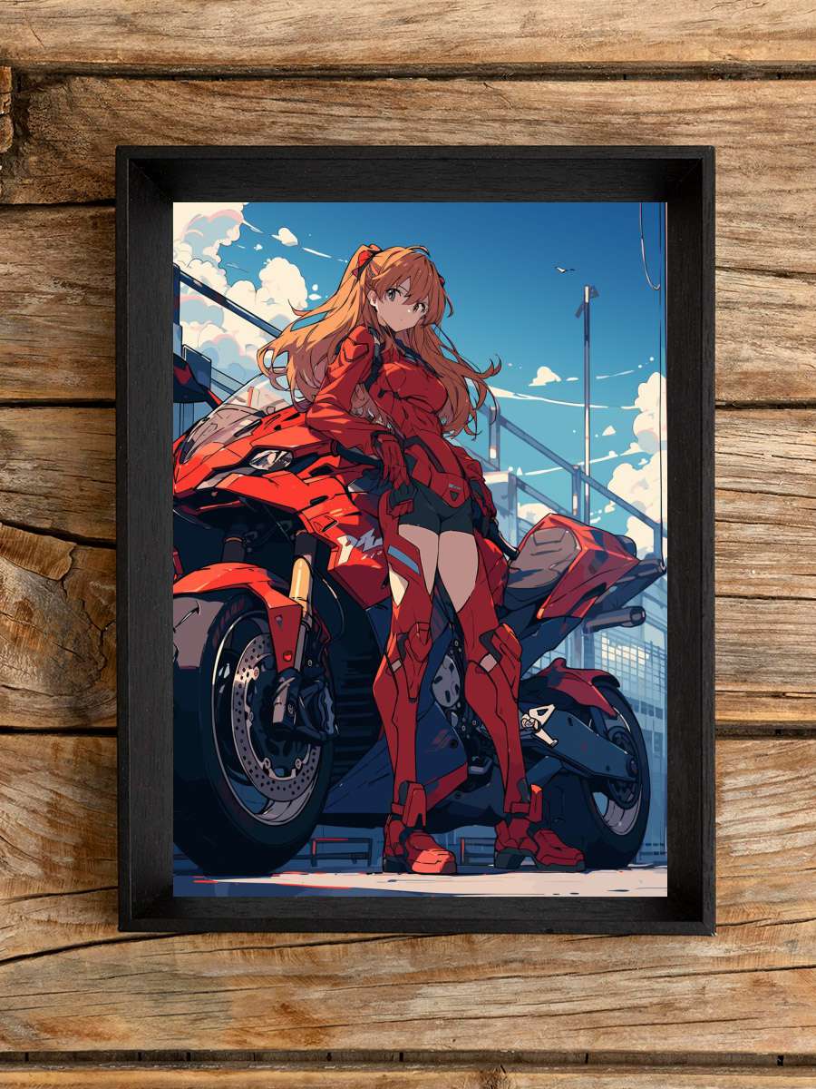 Langley Soryu Motorcycle Anime Poster Çerçevesiz Yüksek Kalite Anime Duvar Poster