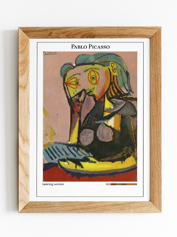 Pablo Picasso Leaning woman Poster