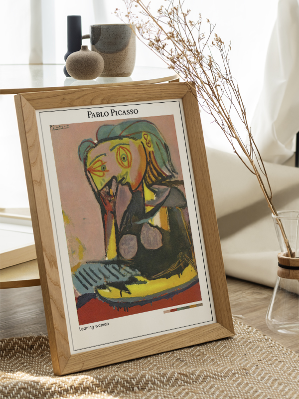 Pablo Picasso Leaning woman Poster