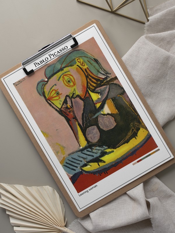 Pablo Picasso Leaning woman Poster