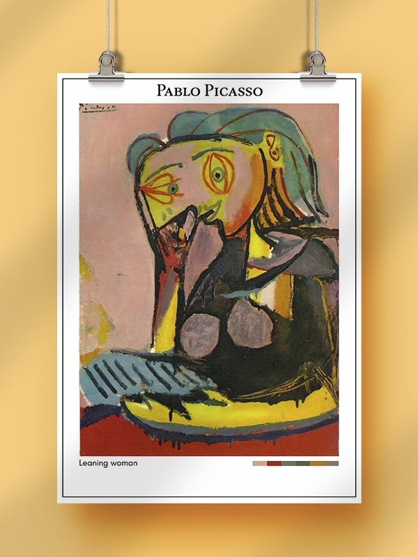 Pablo Picasso Leaning woman Poster
