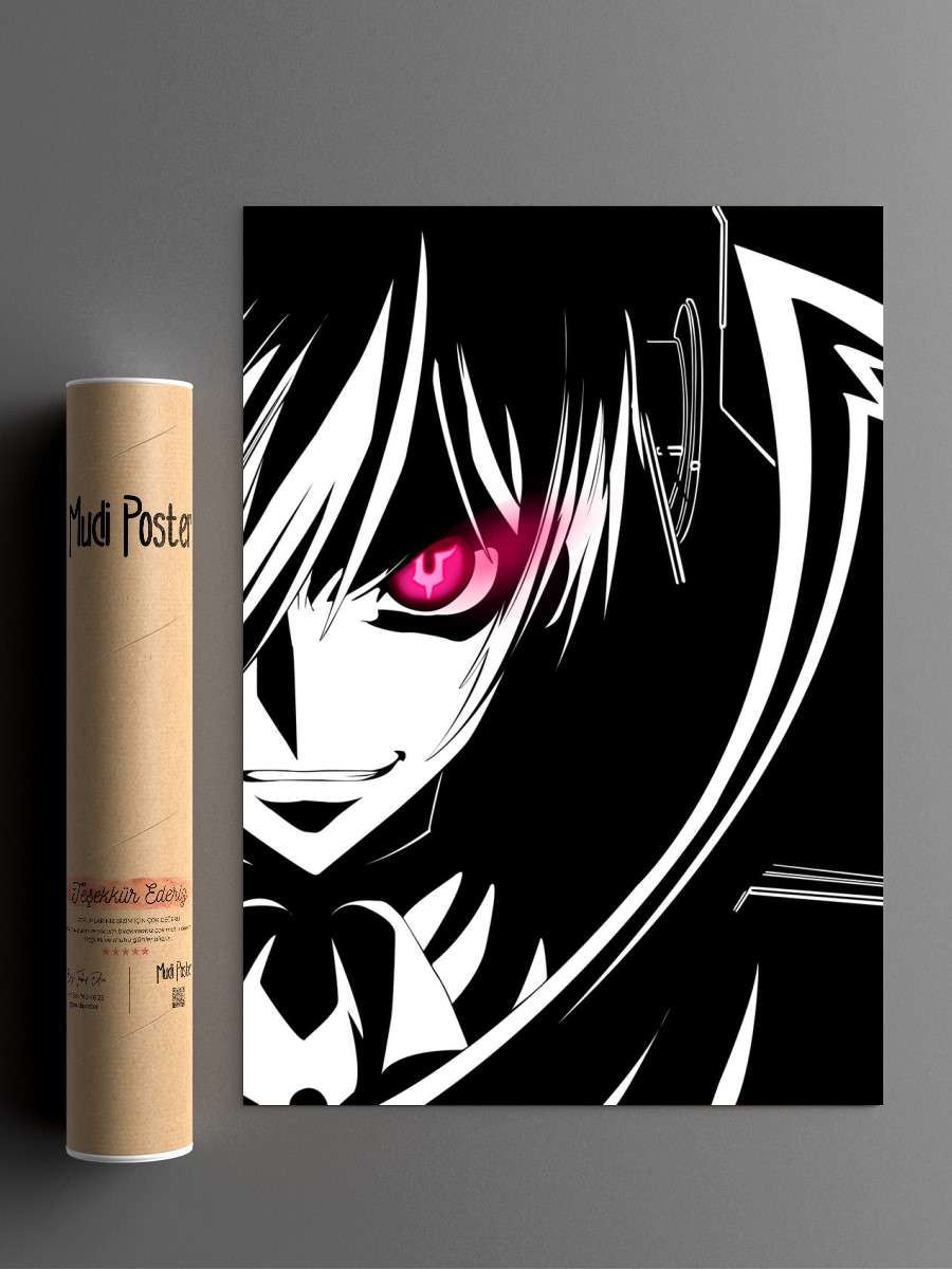 lelouch vi britannia Anime Poster Çerçevesiz Yüksek Kalite Anime Duvar Poster