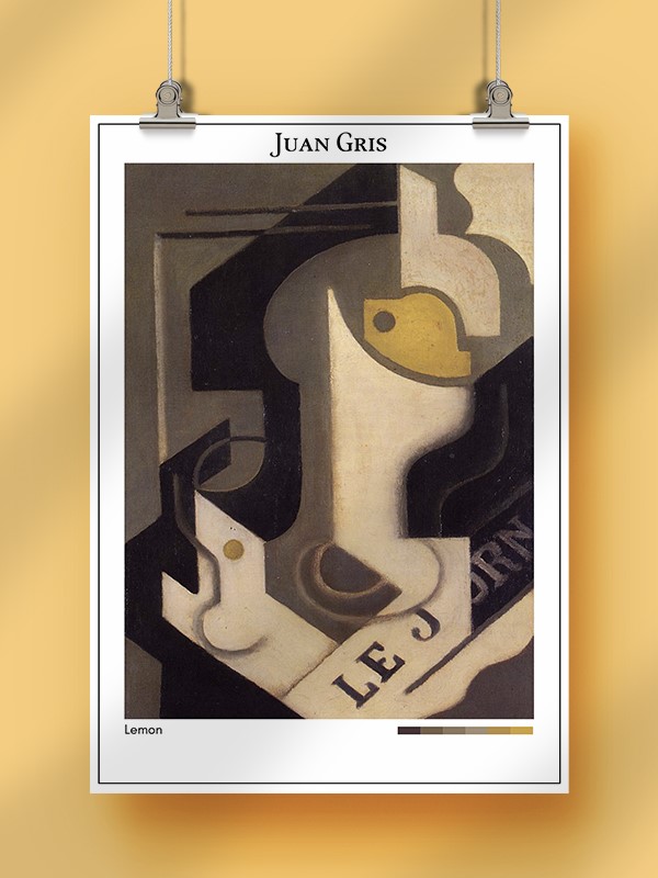 Juan Gris Lemon Poster