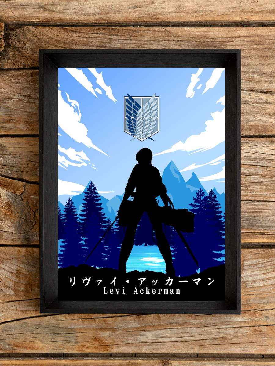 Levi Ackerman AOT Anime Poster Çerçevesiz Yüksek Kalite Anime Duvar Poster