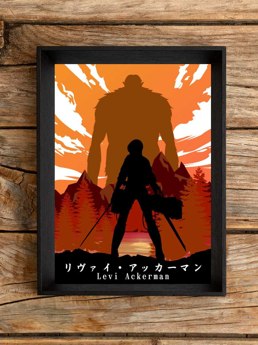 Levi Ackerman AOT Anime Poster Çerçevesiz Yüksek Kalite Anime Duvar Poster