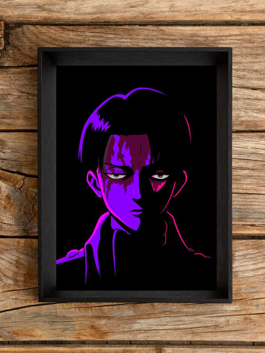 Levi Ackerman Anime Poster Çerçevesiz Yüksek Kalite Anime Duvar Poster