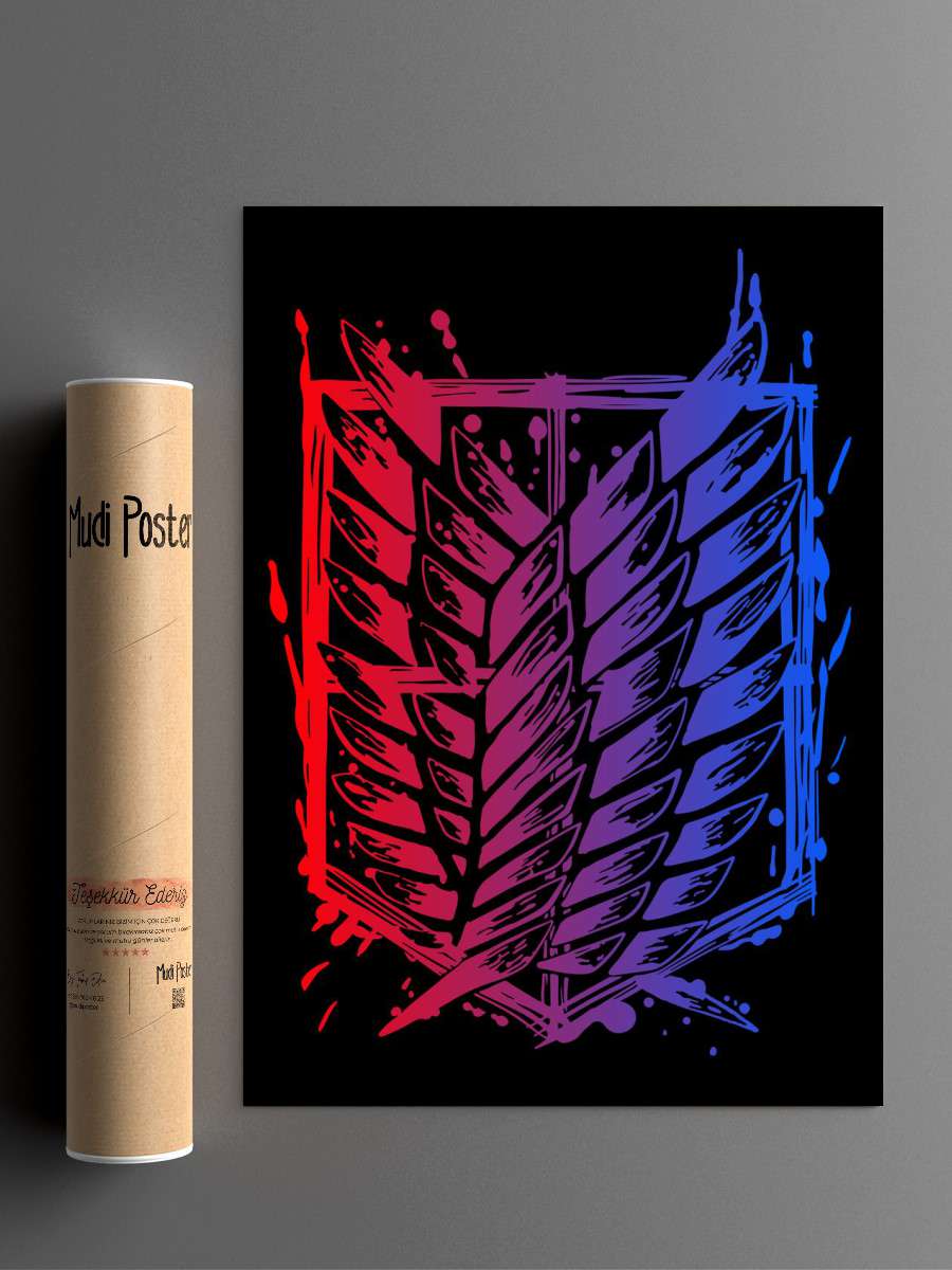 Levi Attack on Titan Anime Anime Poster Çerçevesiz Yüksek Kalite Anime Duvar Poster