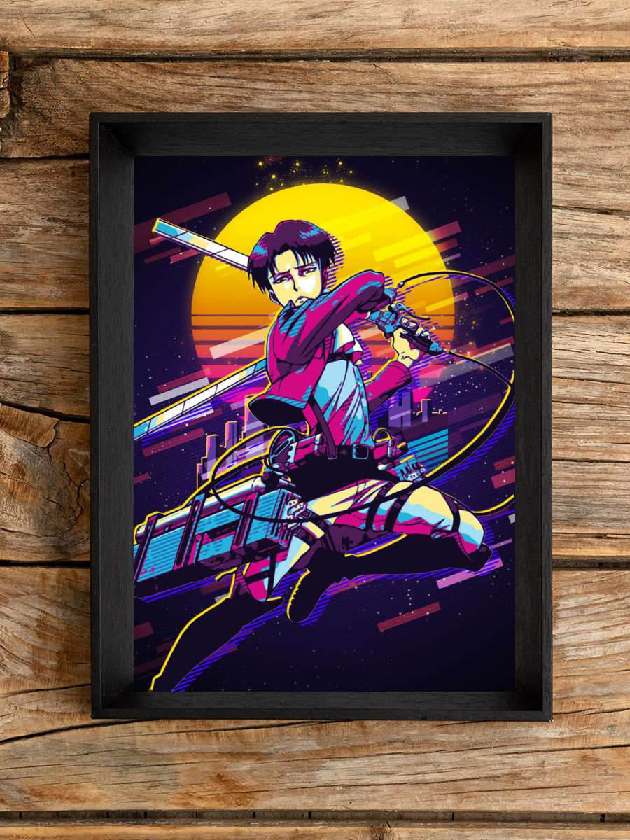 levi attack on titan Anime Poster Çerçevesiz Yüksek Kalite Anime Duvar Poster