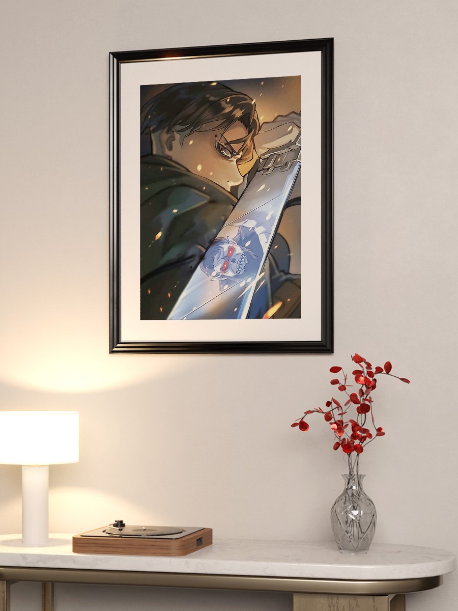 Levi Attack on Titan Anime Poster Çerçevesiz Yüksek Kalite Anime Duvar Poster