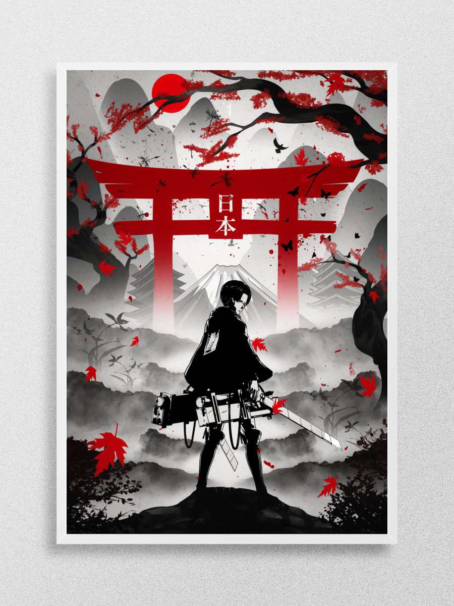 Levi Attack On Titan Anime Poster Çerçevesiz Yüksek Kalite Anime Duvar Poster