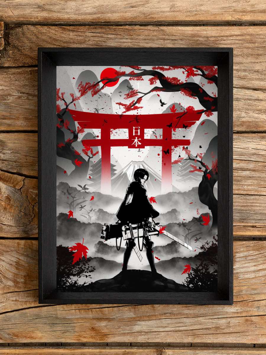 Levi Attack On Titan Anime Poster Çerçevesiz Yüksek Kalite Anime Duvar Poster