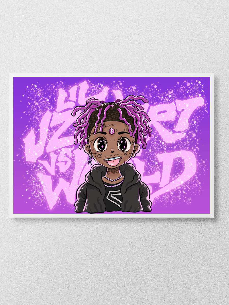 LIL UZI VERT POSTER WORLD Anime Poster Çerçevesiz Yüksek Kalite Anime Duvar Poster
