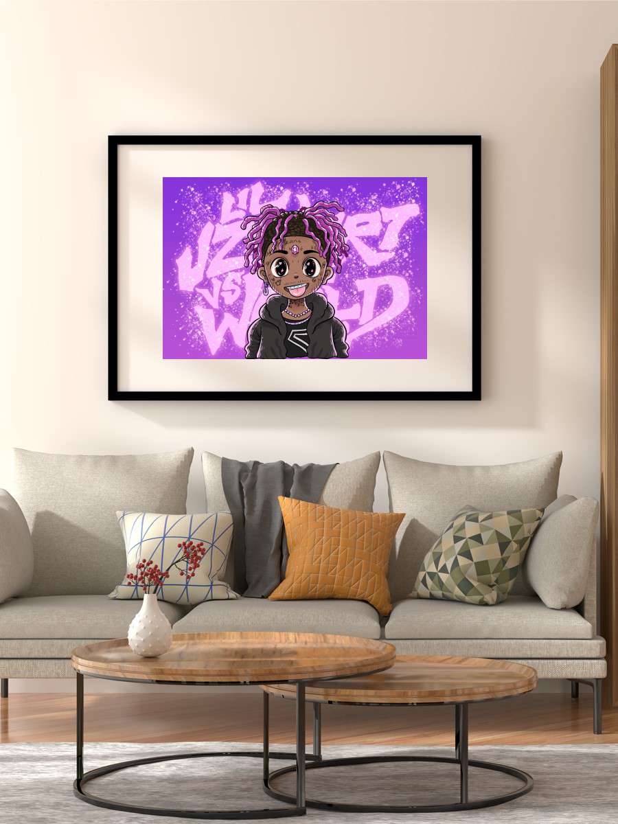 LIL UZI VERT POSTER WORLD Anime Poster Çerçevesiz Yüksek Kalite Anime Duvar Poster