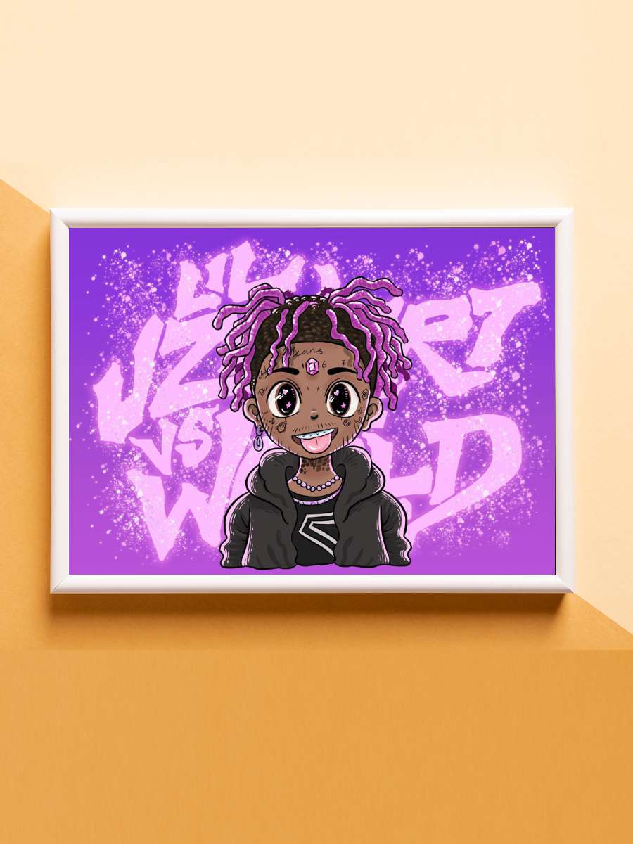 LIL UZI VERT POSTER WORLD Anime Poster Çerçevesiz Yüksek Kalite Anime Duvar Poster