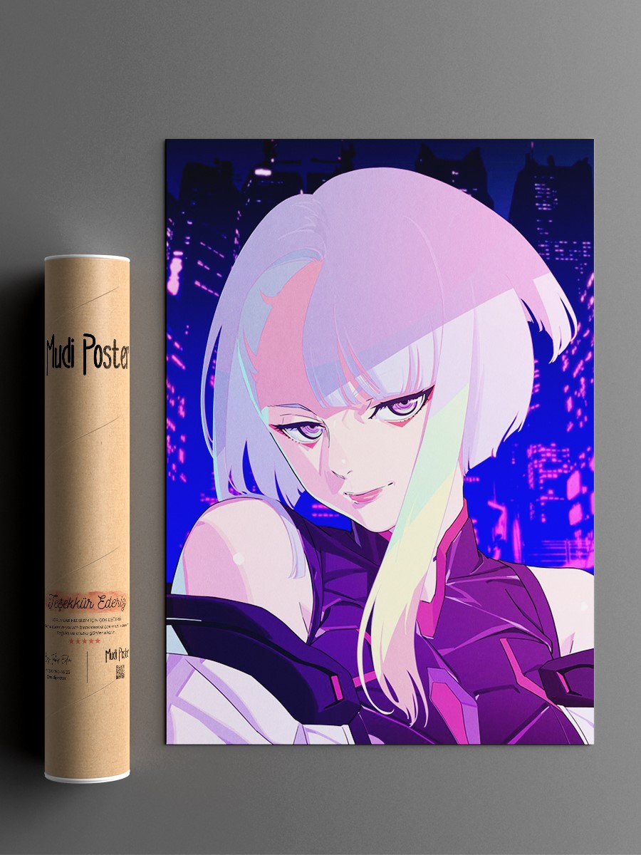 Lucy Portrait Anime Poster Çerçevesiz Yüksek Kalite Anime Duvar Poster