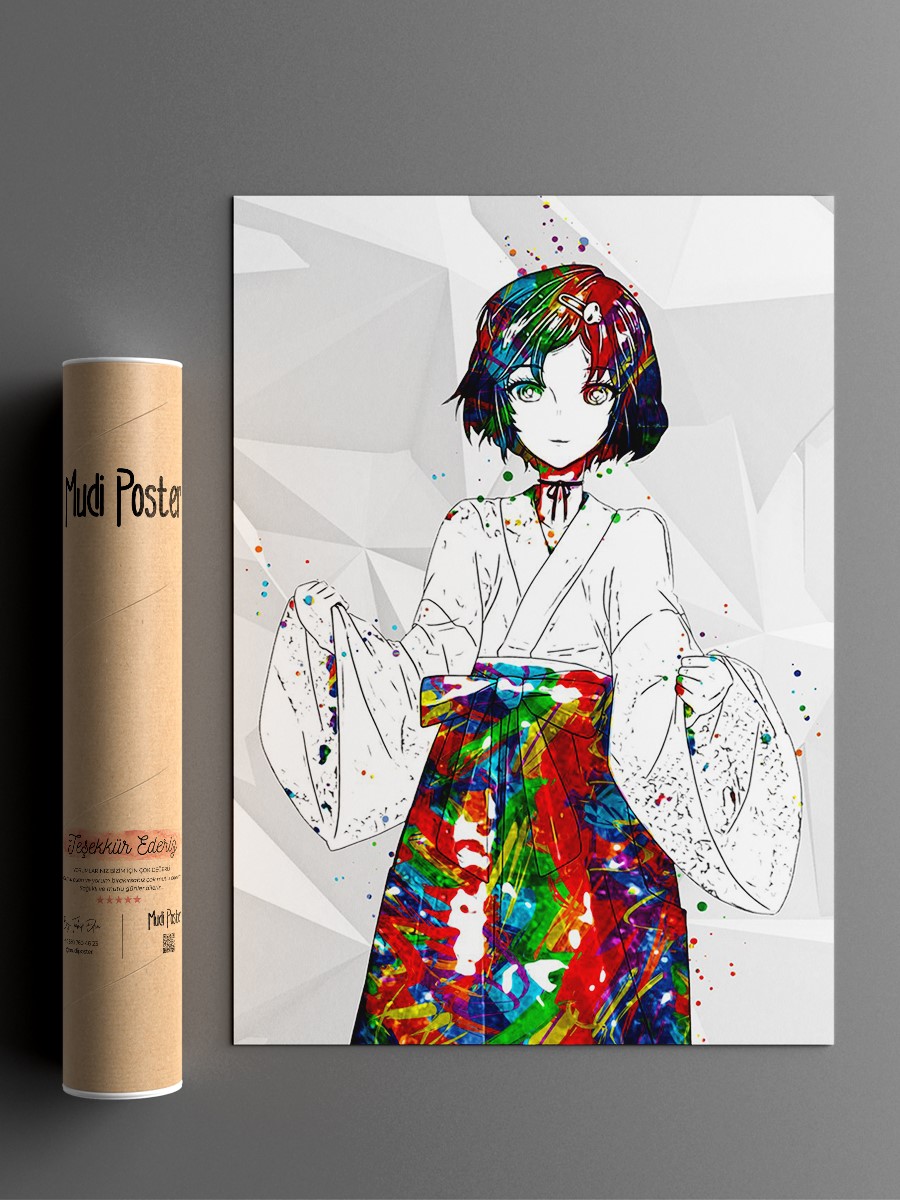 Luka Urushibara Anime Poster Çerçevesiz Yüksek Kalite Anime Duvar Poster