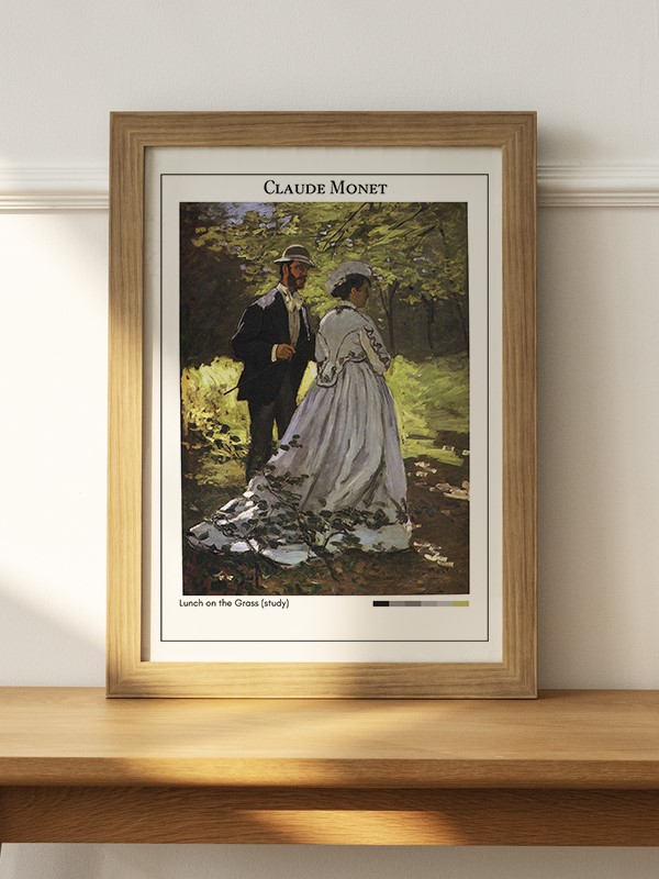 Claude Monet Lunch on the Grass (study) Poster