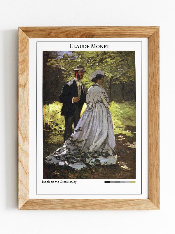 Claude Monet Lunch on the Grass (study) Poster