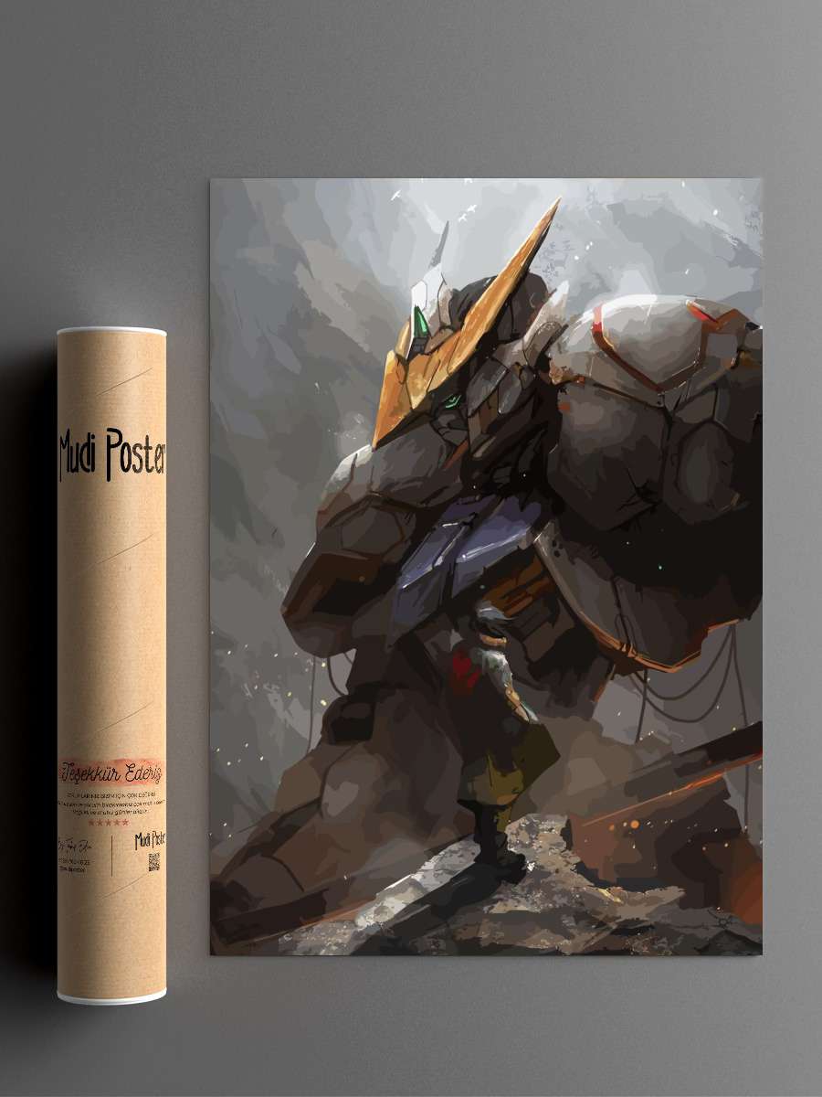 Lupus Rex Mobile Suit Anime Poster Çerçevesiz Yüksek Kalite Anime Duvar Poster