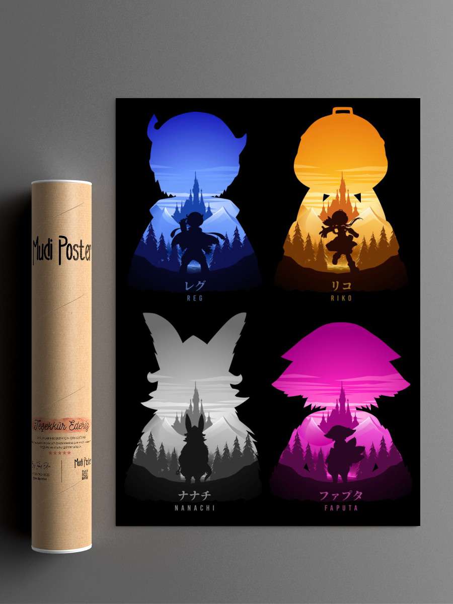 Made in Abyss Anime Anime Poster Çerçevesiz Yüksek Kalite Anime Duvar Poster