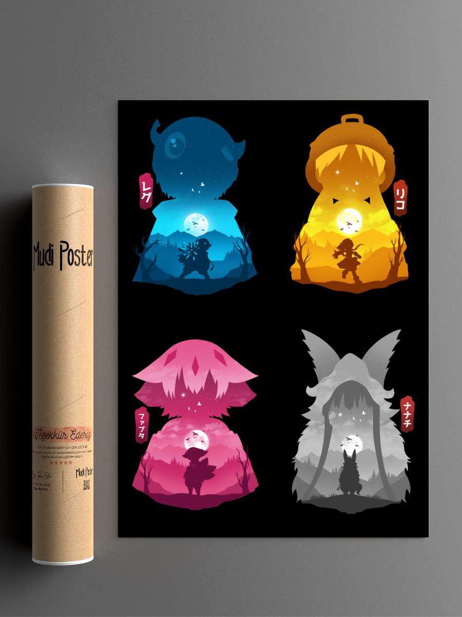 Made In Abyys Anime Poster Çerçevesiz Yüksek Kalite Anime Duvar Poster