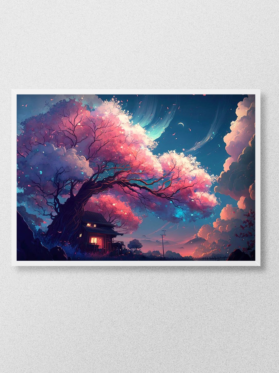 Magical Sakura Anime Poster Çerçevesiz Yüksek Kalite Anime Duvar Poster