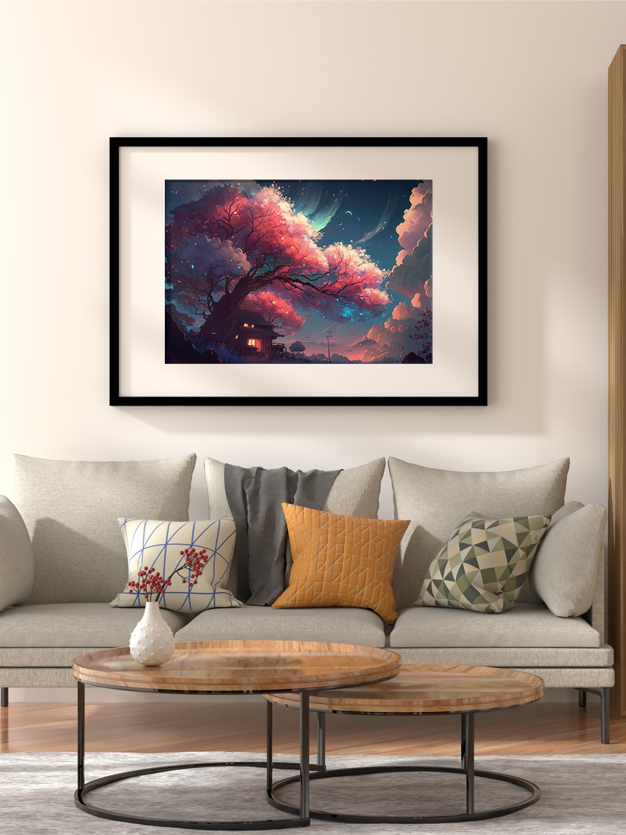 Magical Sakura Anime Poster Çerçevesiz Yüksek Kalite Anime Duvar Poster