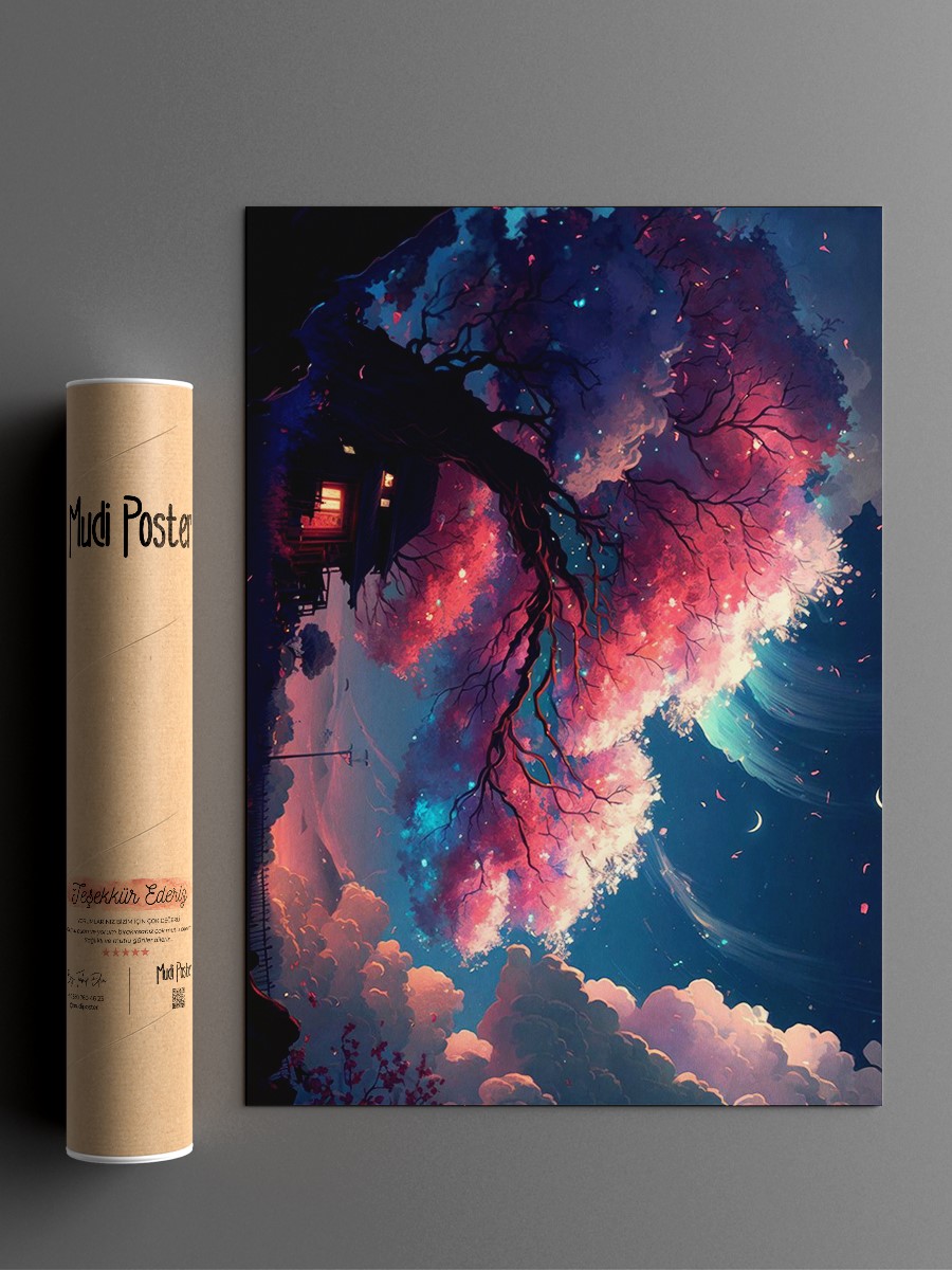 Magical Sakura Anime Poster Çerçevesiz Yüksek Kalite Anime Duvar Poster