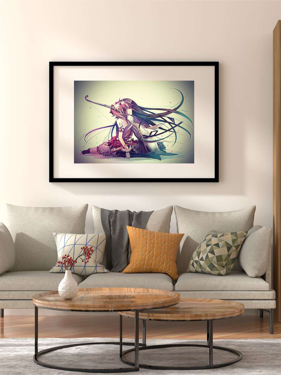 Mahou Shoujo Madoka Magica Anime Poster Çerçevesiz Yüksek Kalite Anime Duvar Poster