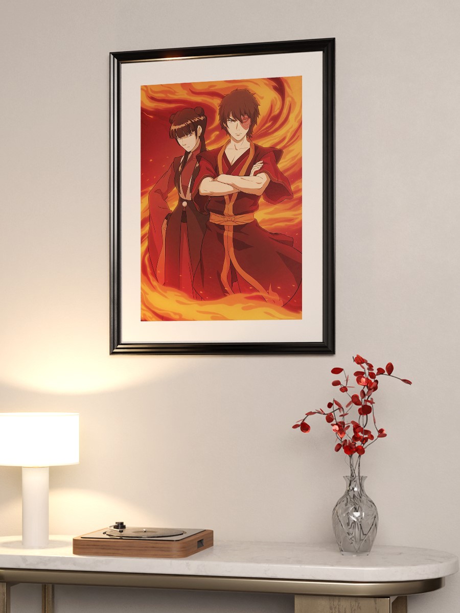 Mai and Zuko Anime Poster Çerçevesiz Yüksek Kalite Anime Duvar Poster
