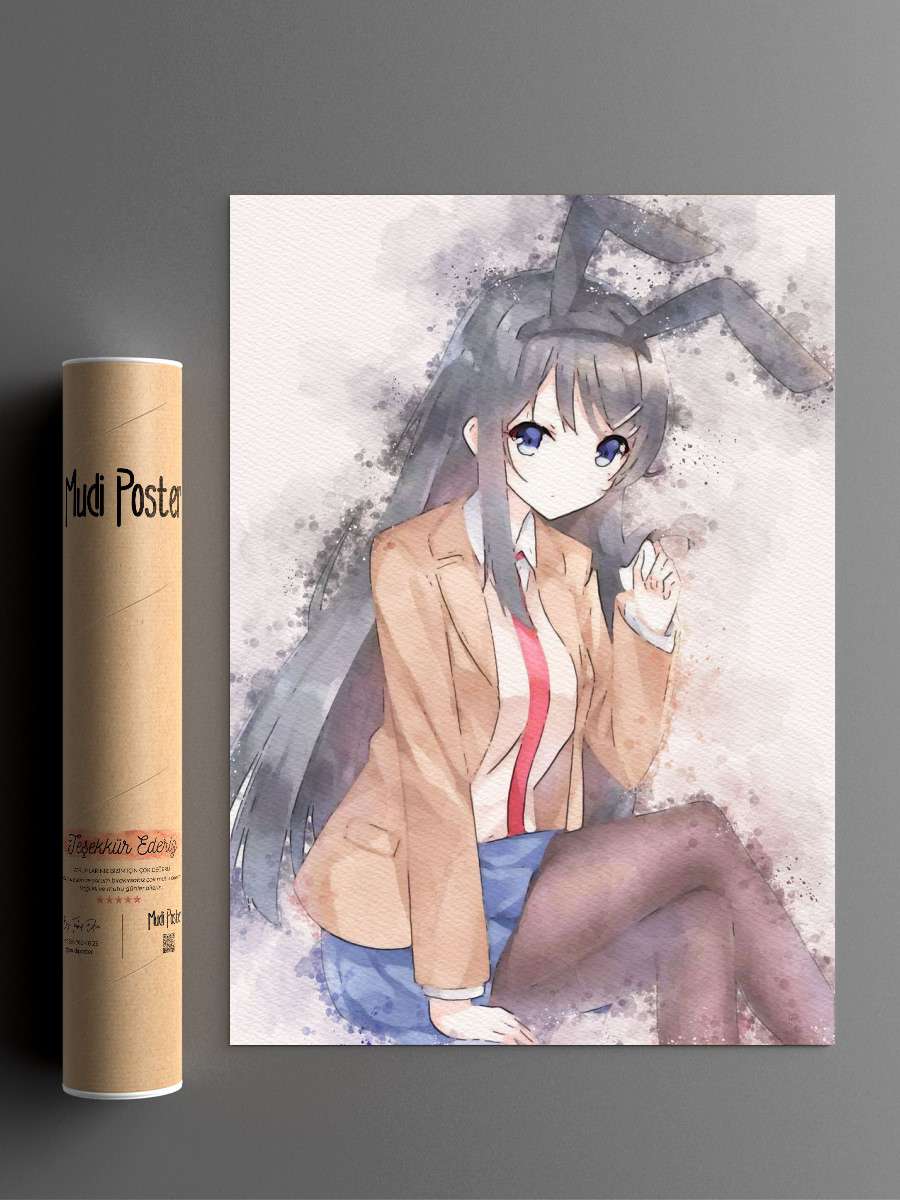 Mai Sakurajima Anime Manga Anime Poster Çerçevesiz Yüksek Kalite Anime Duvar Poster