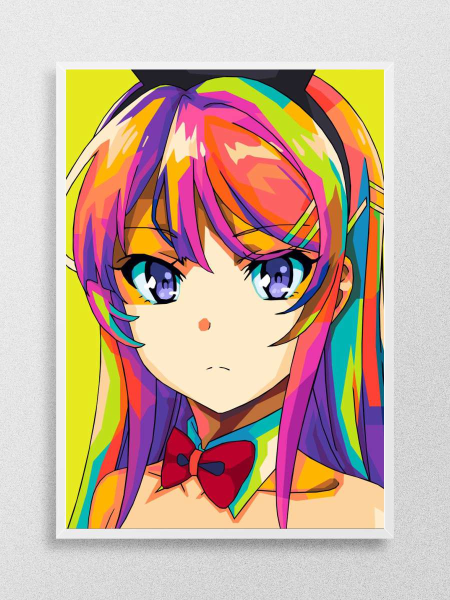 mai sakurajima pop art Anime Poster Çerçevesiz Yüksek Kalite Anime Duvar Poster