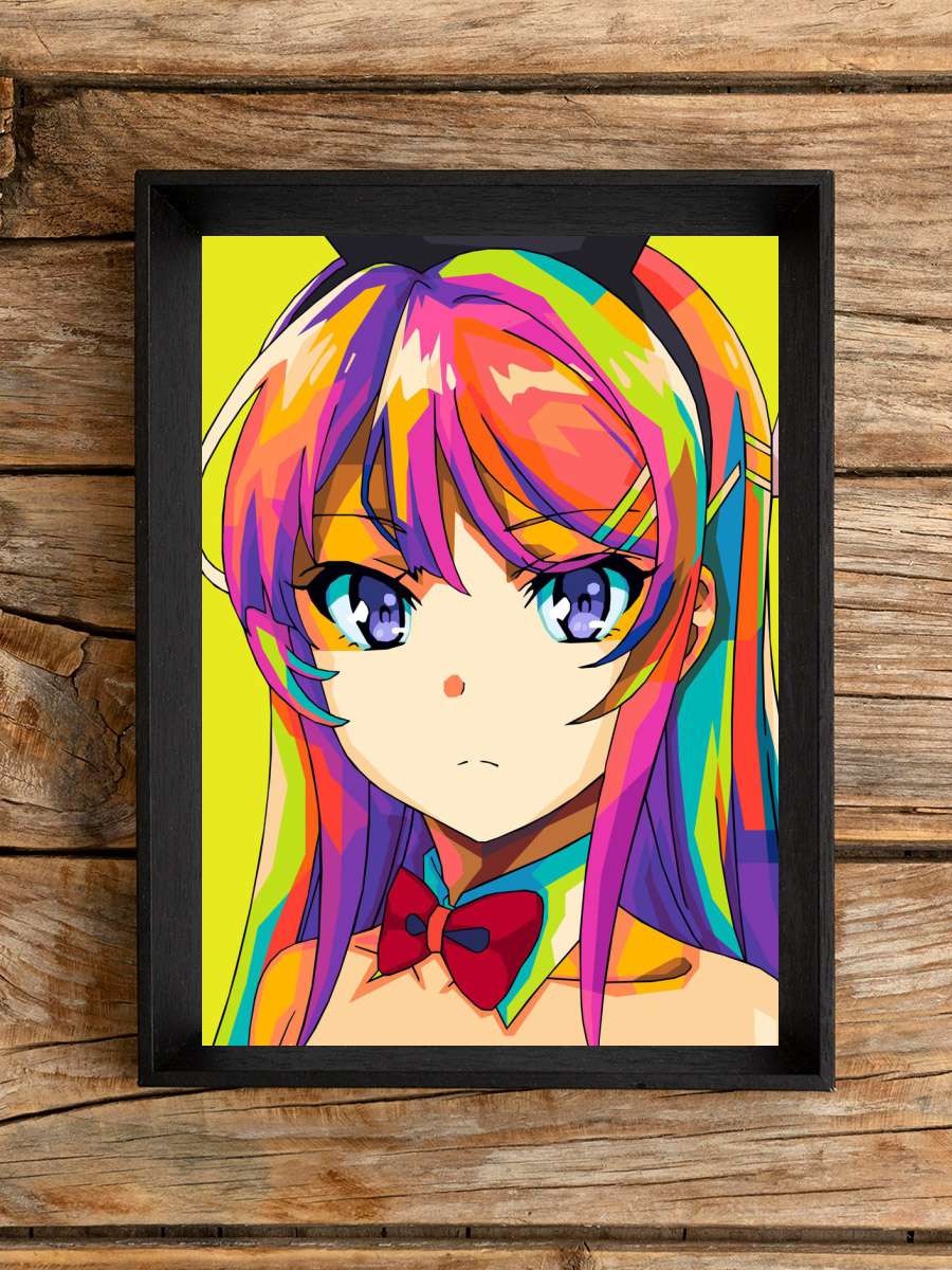 mai sakurajima pop art Anime Poster Çerçevesiz Yüksek Kalite Anime Duvar Poster