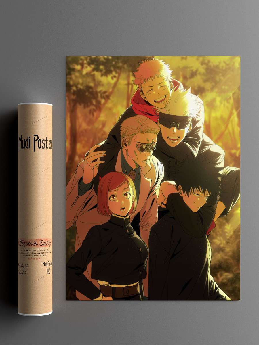 Maki Zenin jujutsu Anime Poster Çerçevesiz Yüksek Kalite Anime Duvar Poster