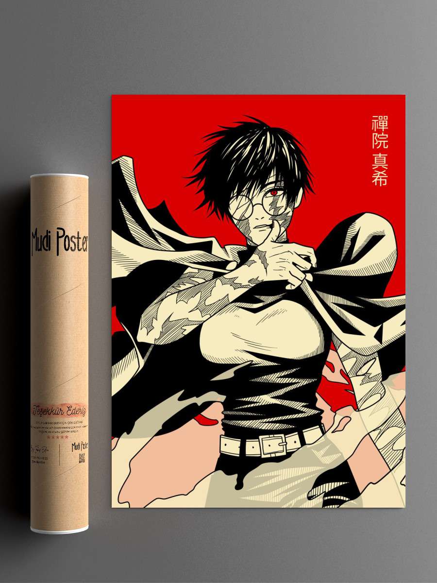 Maki Zenin Anime Poster Çerçevesiz Yüksek Kalite Anime Duvar Poster