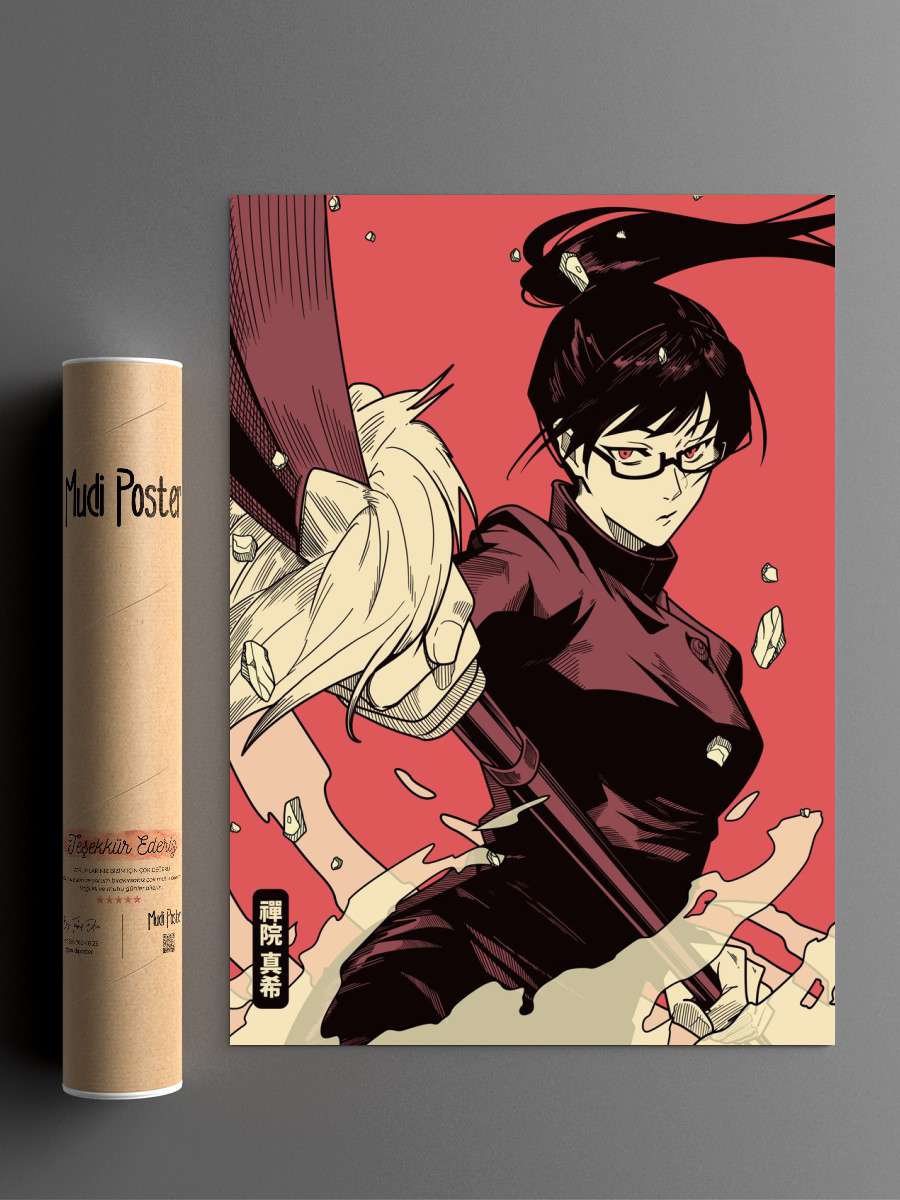 Maki Zenin Anime Poster Çerçevesiz Yüksek Kalite Anime Duvar Poster