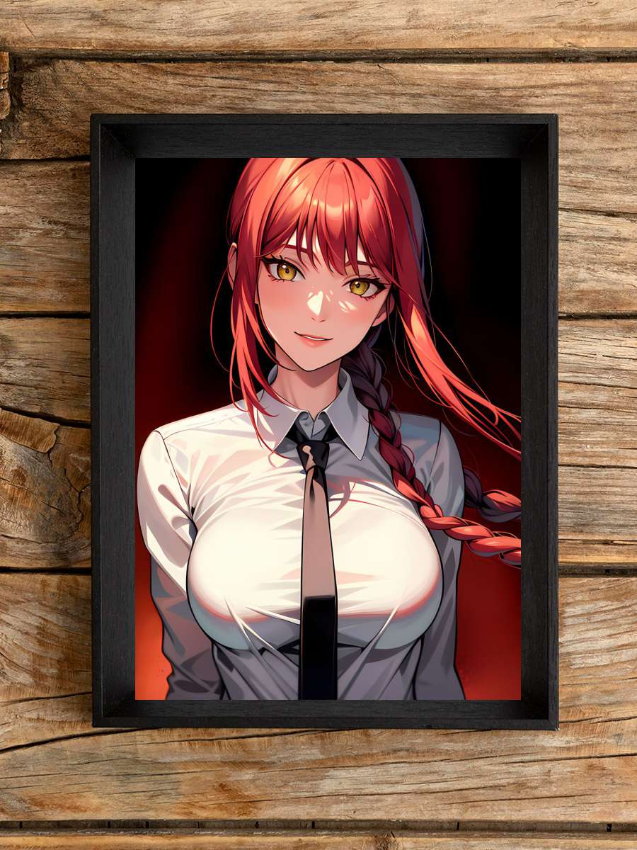 Makima Chainsaw Man Anime Anime Poster Çerçevesiz Yüksek Kalite Anime Duvar Poster