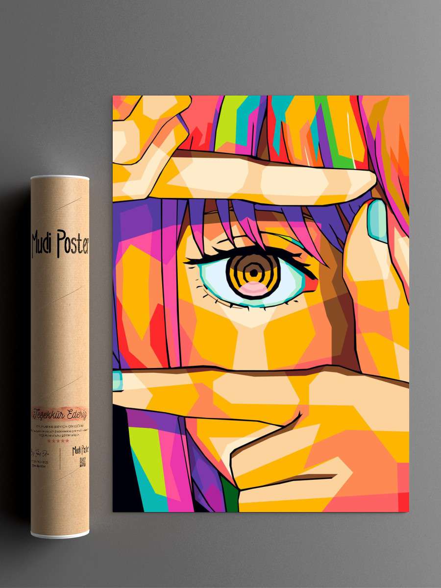 makima chainsaw man Anime Poster Çerçevesiz Yüksek Kalite Anime Duvar Poster