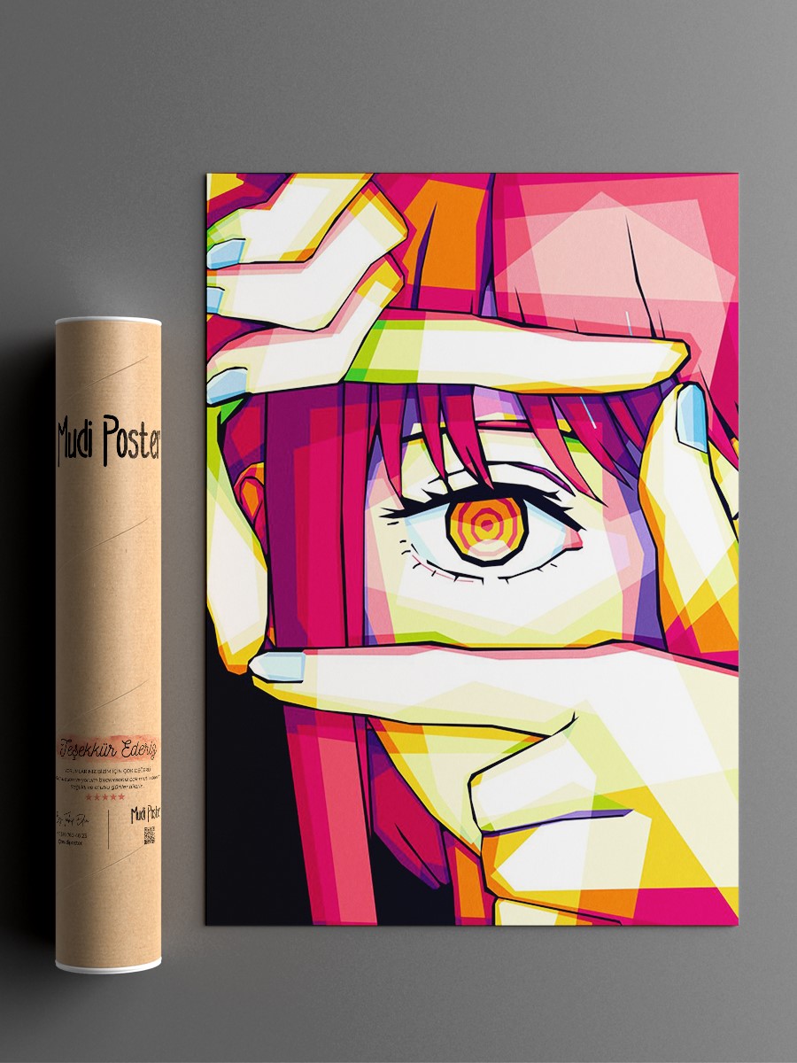 Makima Chainsaw Man Anime Poster Çerçevesiz Yüksek Kalite Anime Duvar Poster