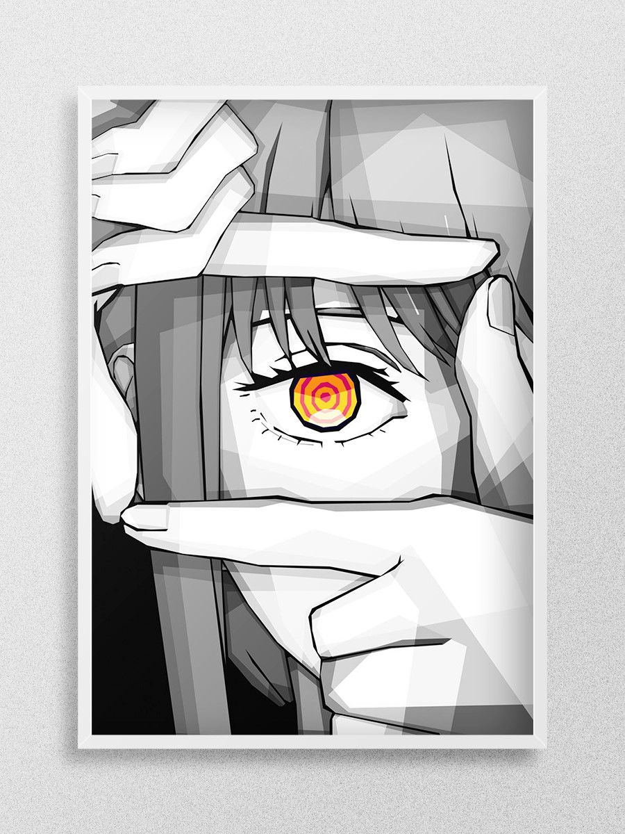 Makima From Chainsaw Man Anime Poster Çerçevesiz Yüksek Kalite Anime Duvar Poster