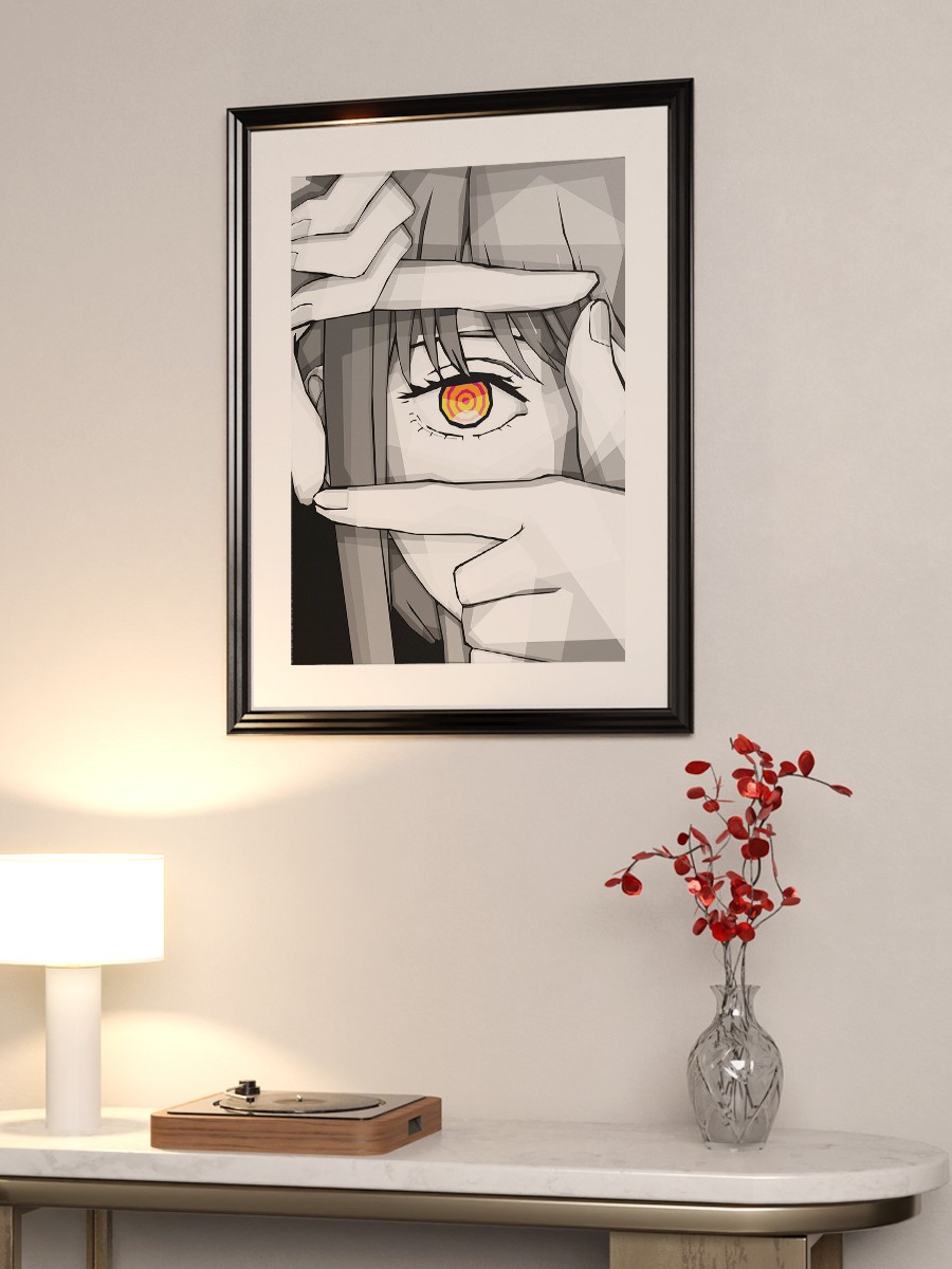 Makima From Chainsaw Man Anime Poster Çerçevesiz Yüksek Kalite Anime Duvar Poster