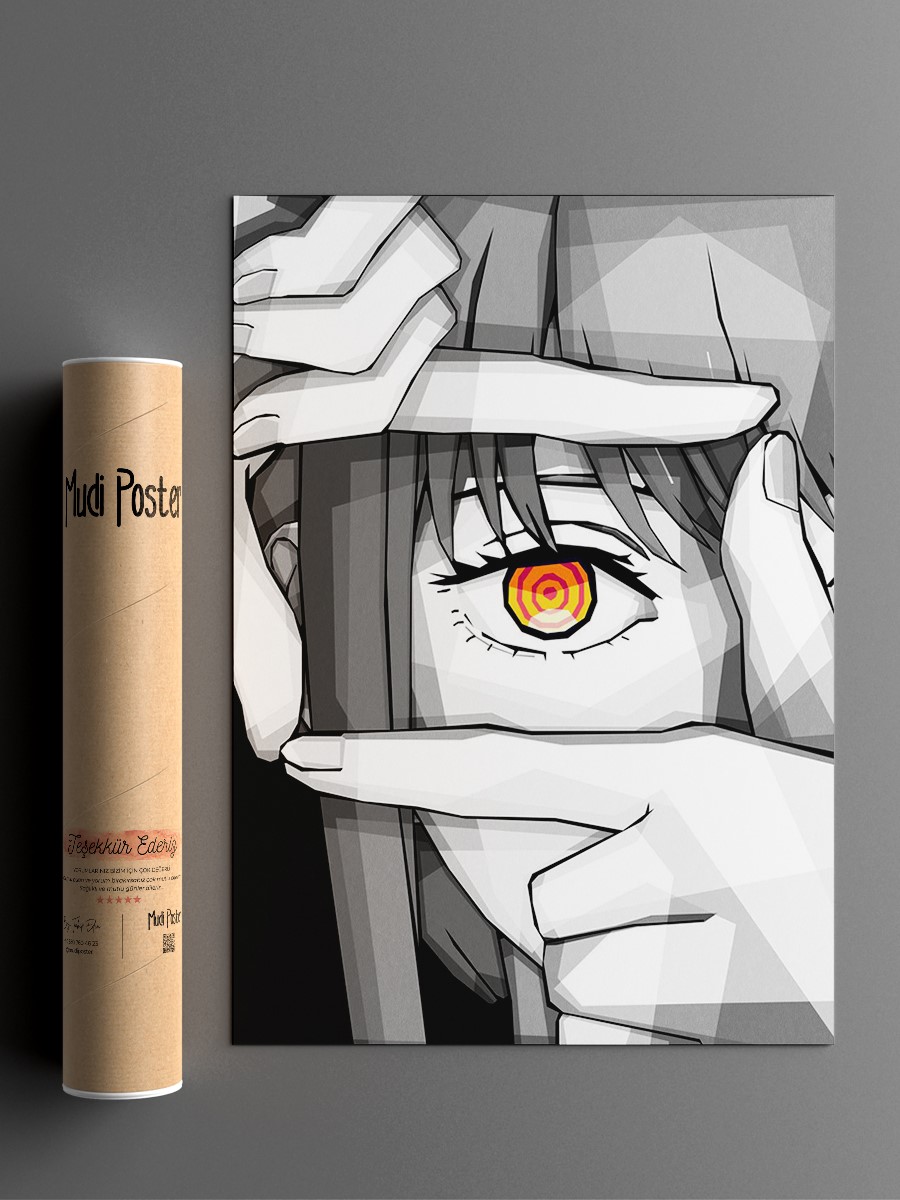 Makima From Chainsaw Man Anime Poster Çerçevesiz Yüksek Kalite Anime Duvar Poster