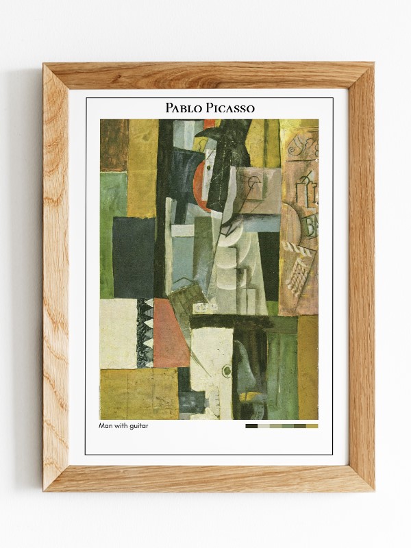 Pablo Picasso Man with guitar Poster