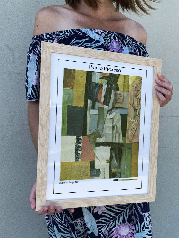 Pablo Picasso Man with guitar Poster
