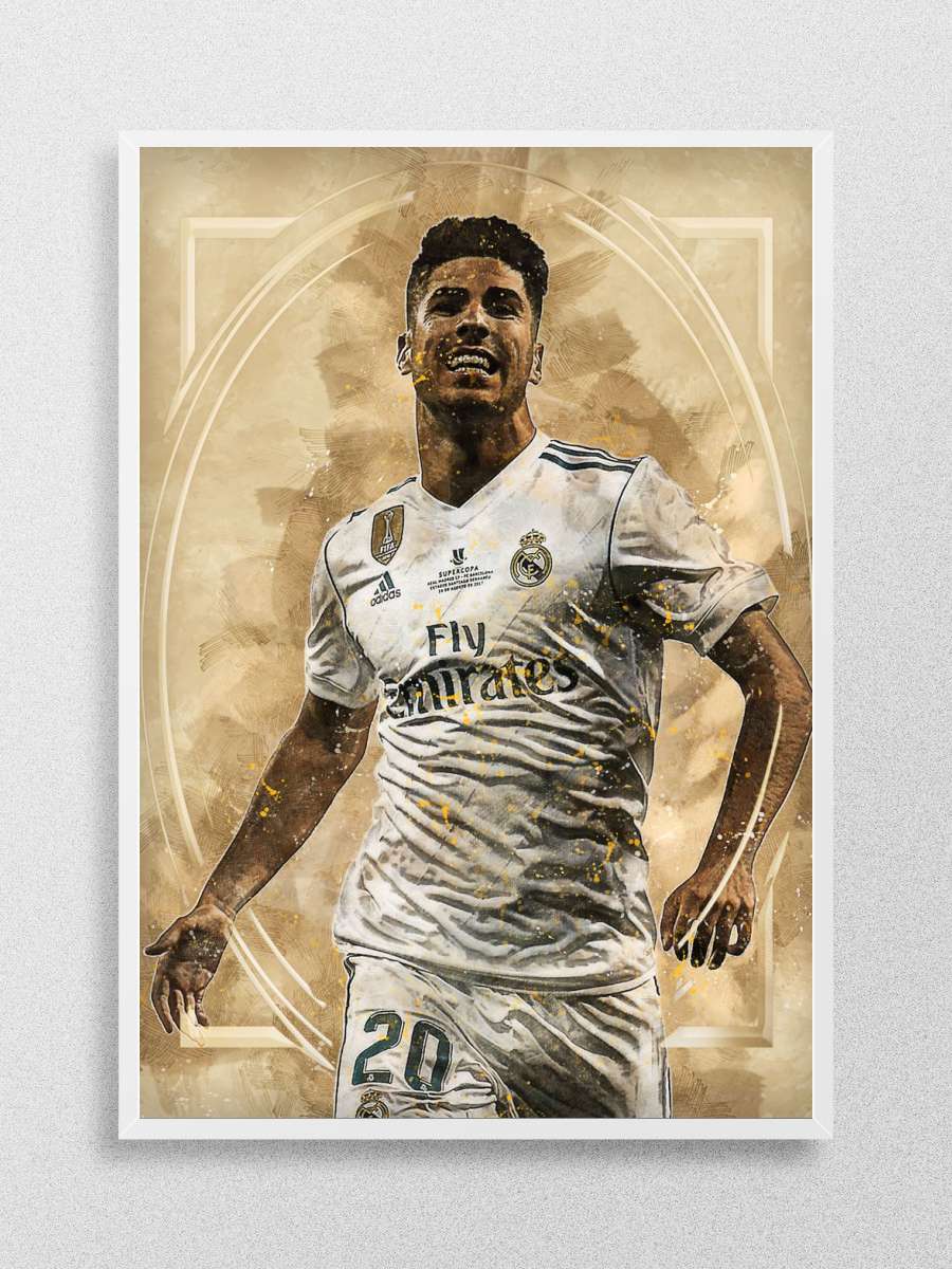 Marco Asensio Futbol Poster Çerçevesiz Yüksek Kalite Futbolcu Duvar Poster