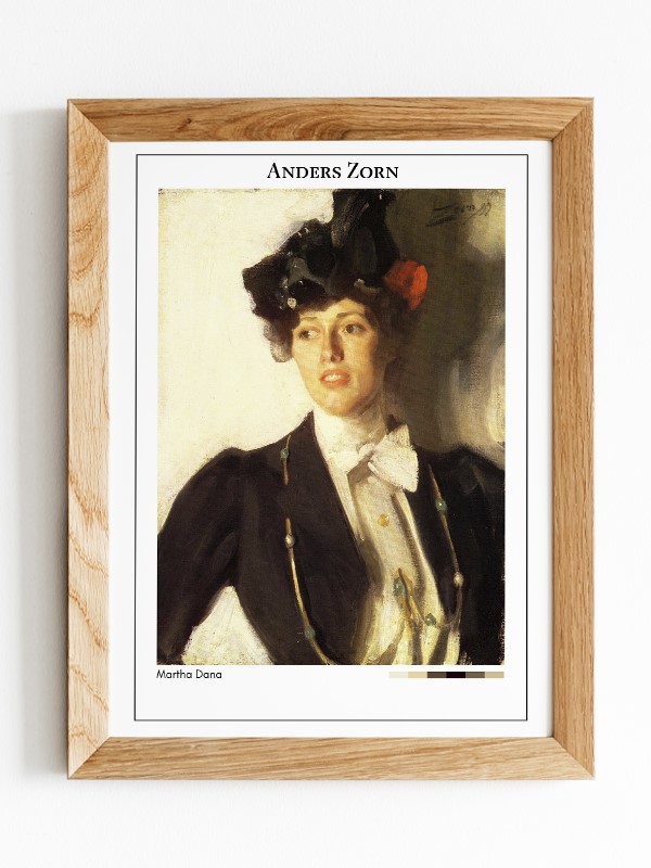 Anders Zorn Martha Dana Poster